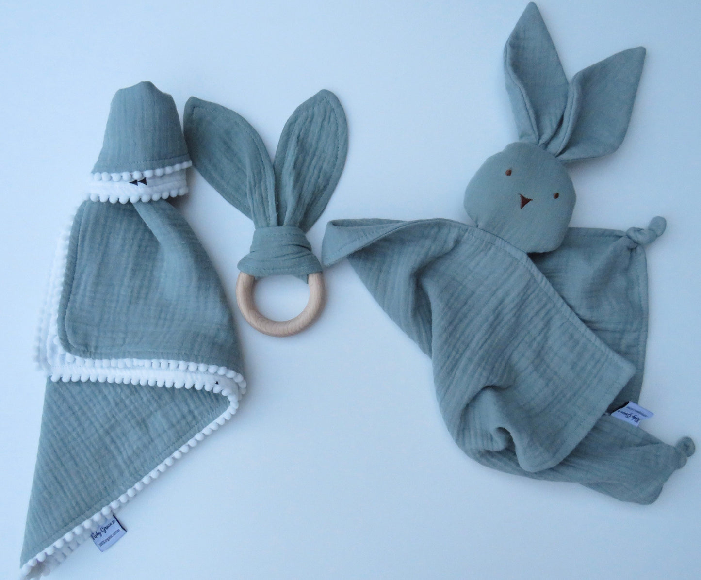 Personalised Comforter, Comfort Blanket & Teether