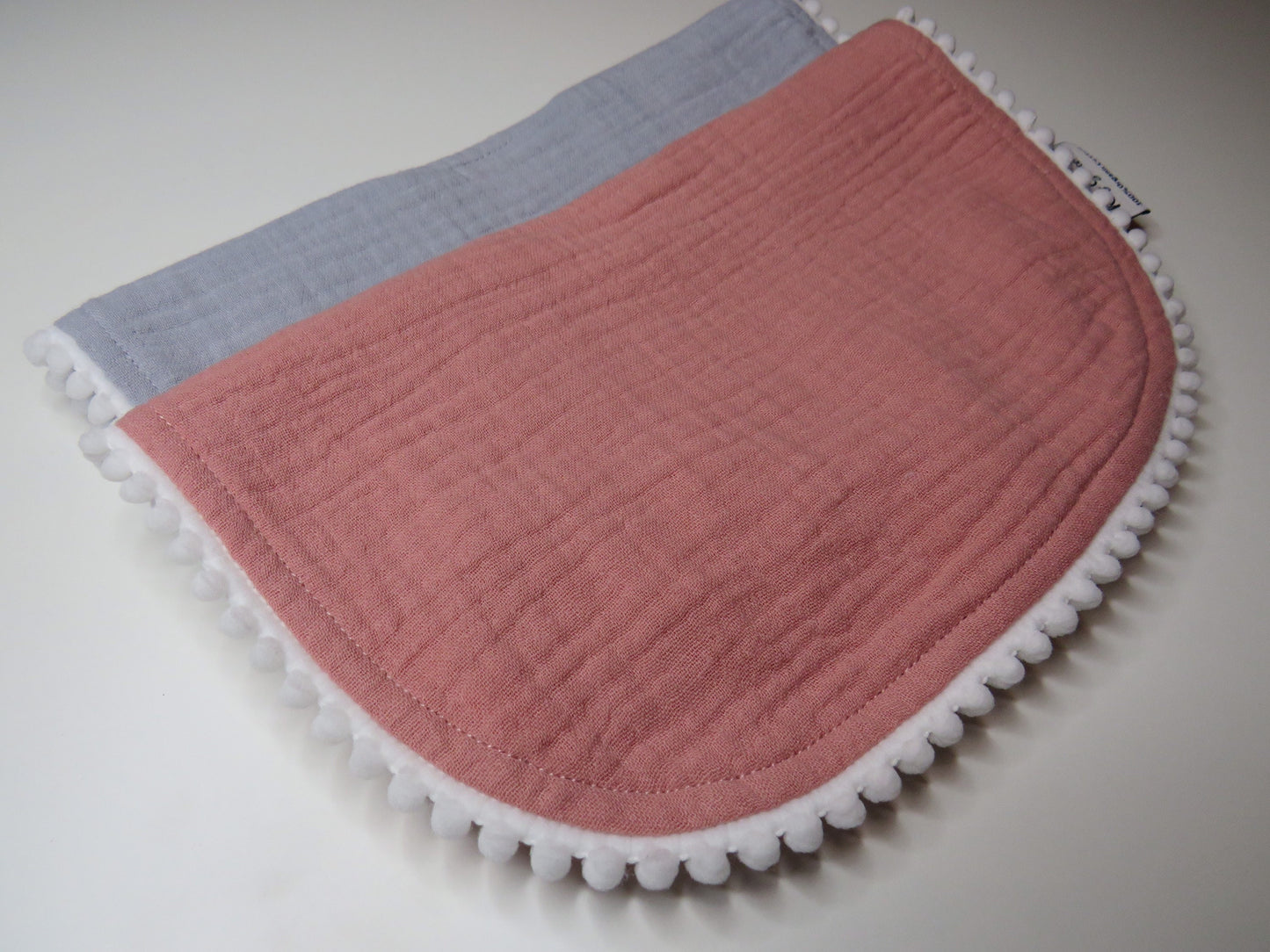 Personalised Pom Pom Bib Set