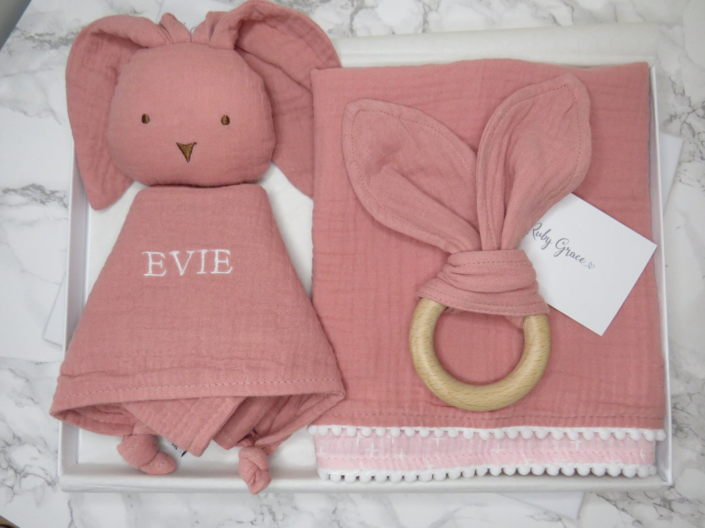 Personalised Comforter, Comfort Blanket & Teether