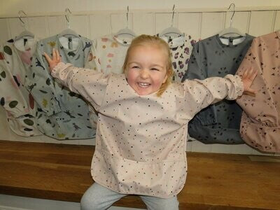Patterned Waterproof Long Sleeved Bib