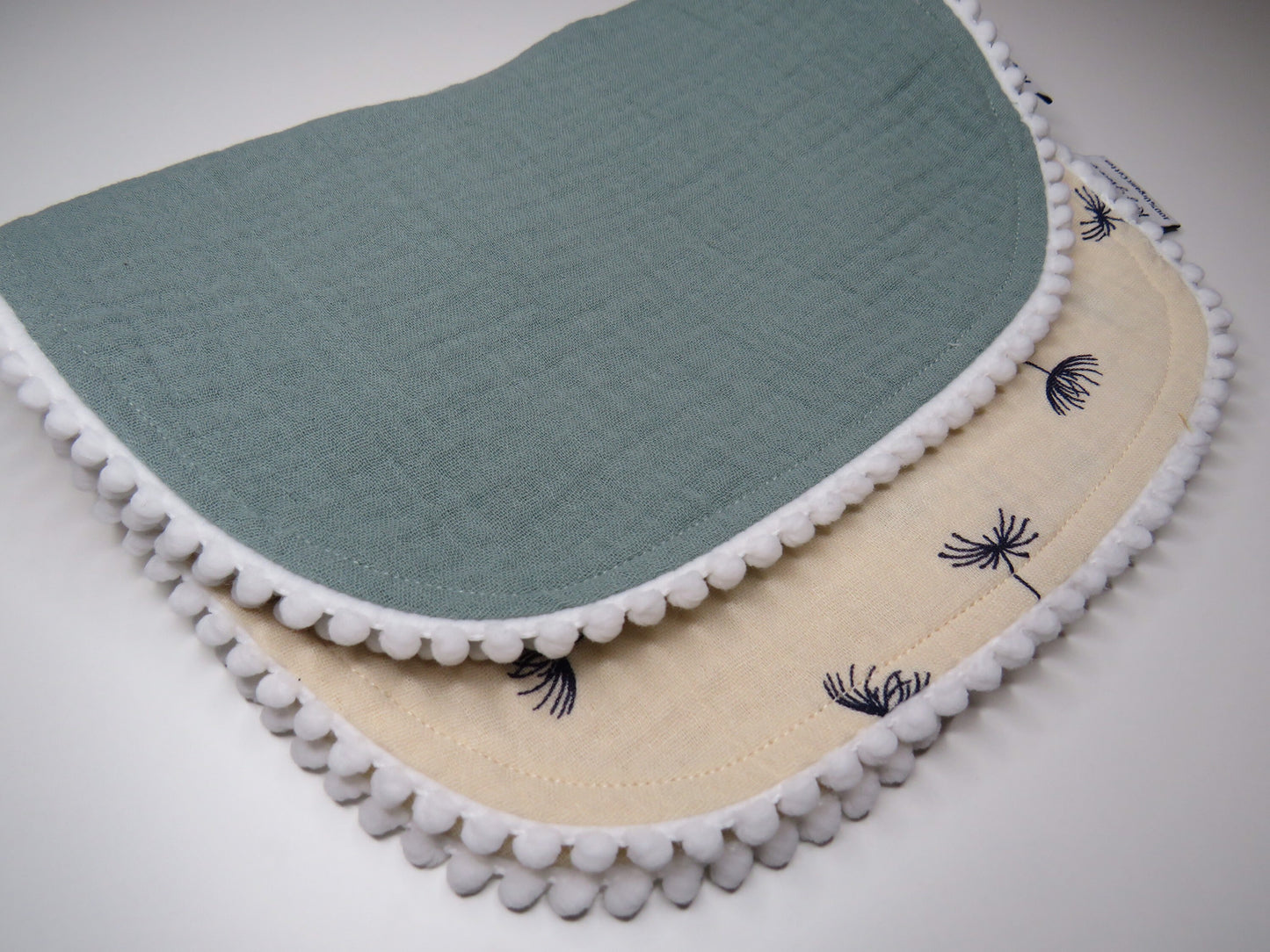 Personalised Pom Pom Bib Set