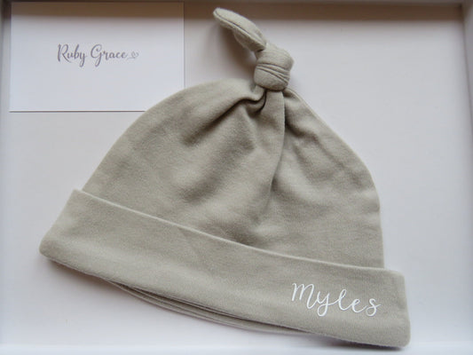Personalised Knotted Newborn Hat